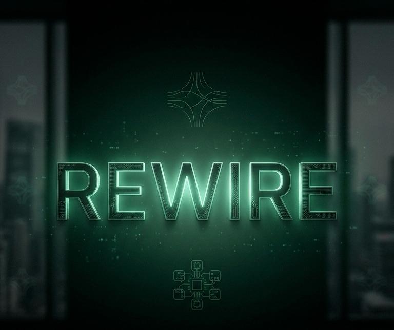 REWIRE brand mark